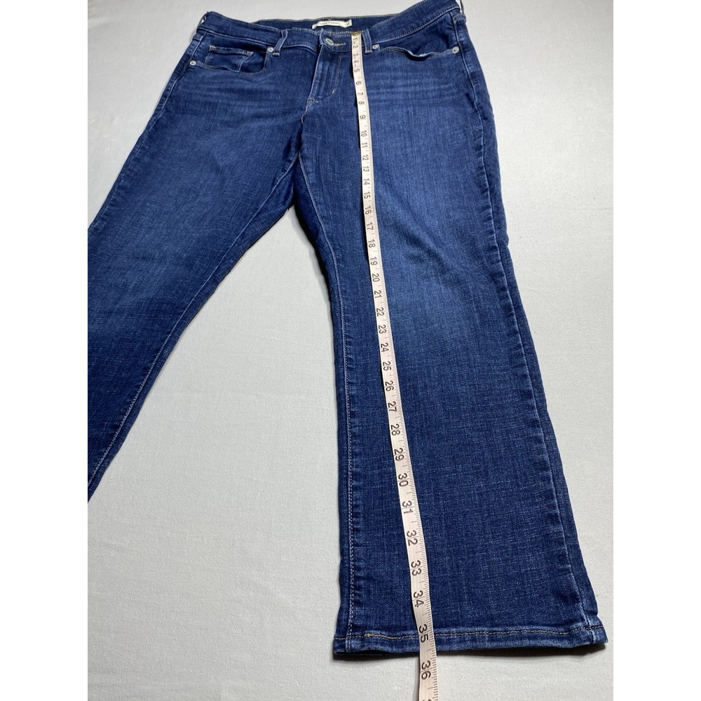 Levi's Classic Straight Jeans Women's 12S W31 L28 Medium Wash Stretch Denim - Picture 8 of 12